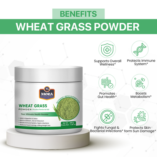 Wheat Grass Powder for Gut Health, Natural Cleanse & Energy Boost