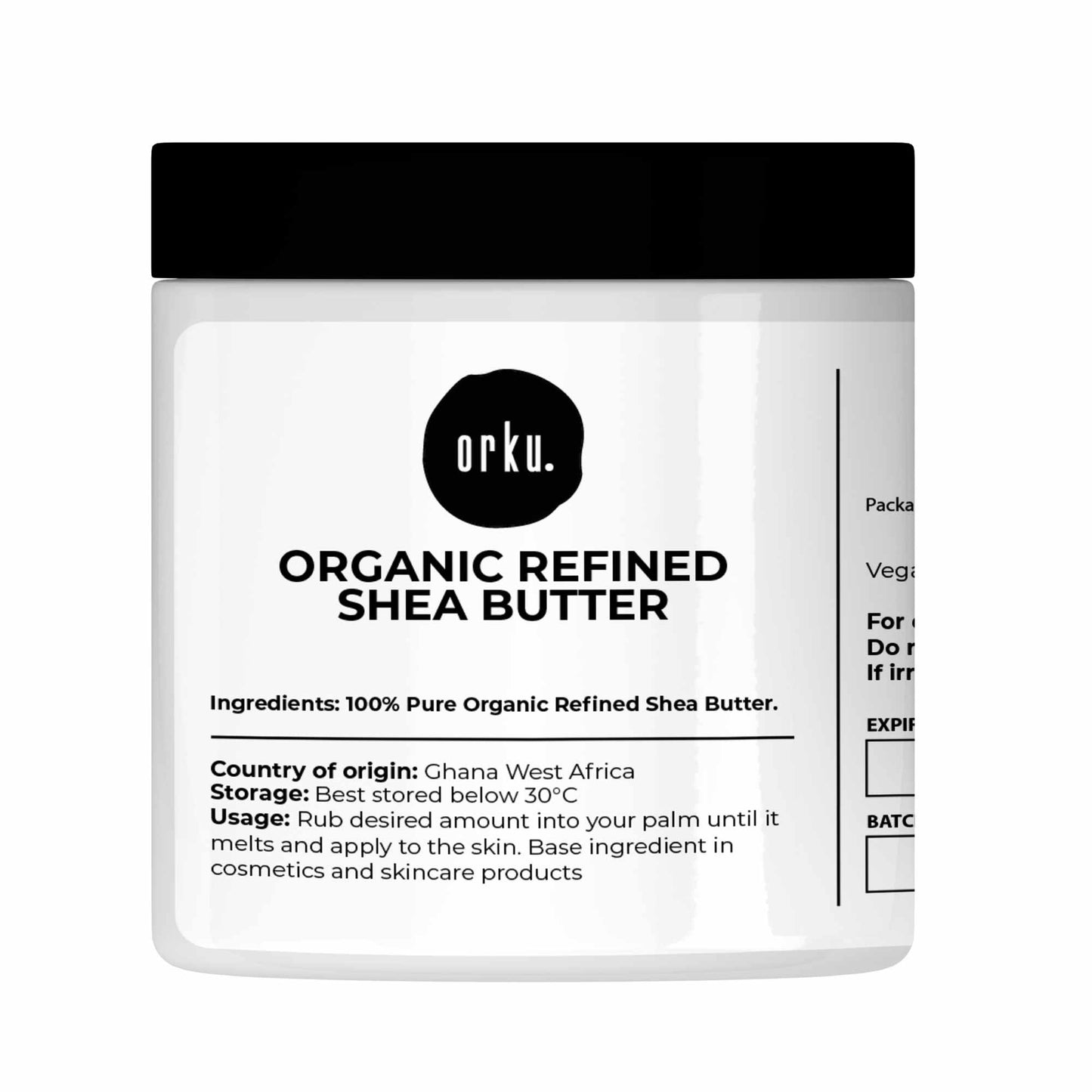 Refined Shea Butter Organic African Karite