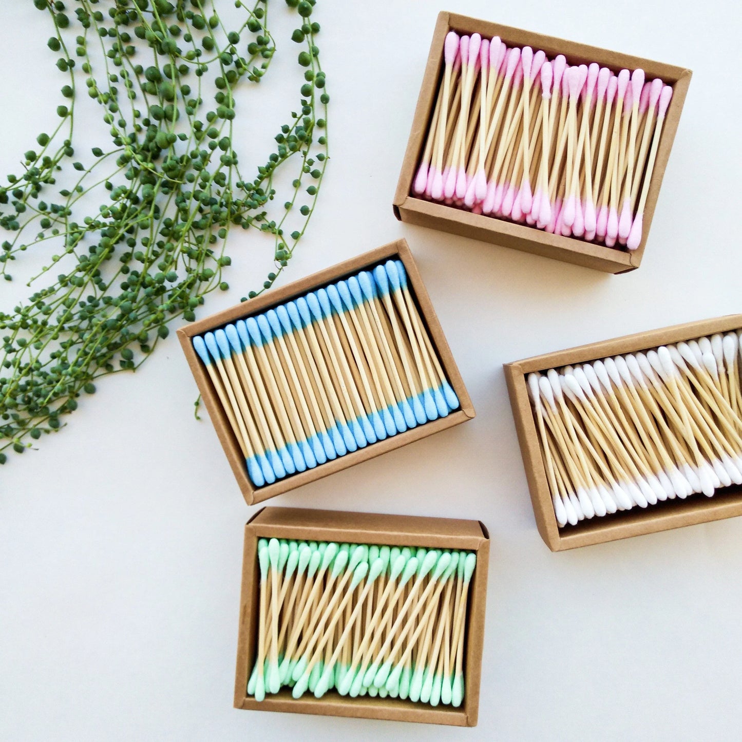 Smile Boutiques - Organic Biodegradable Bamboo Cotton Buds 200 Pack