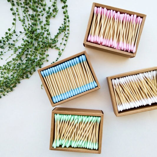 Smile Boutiques - Organic Biodegradable Bamboo Cotton Buds 200 Pack